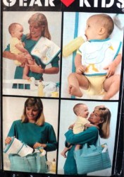 6413 BABY DIAPER BAG, PADS,TOY,BOTTLE BAG PATTERN